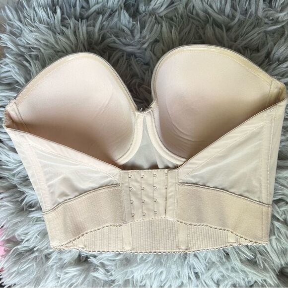 Wacoal Red Carpet Long Line bustier bra top women’s size 34DDD - Picture 6 of 10